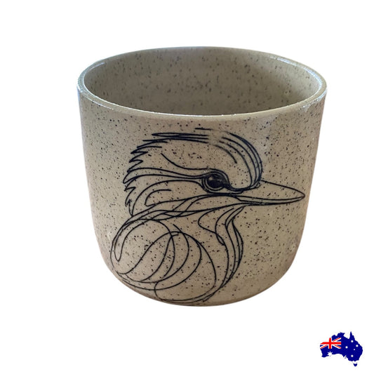 Mug Cup Kookaburra Bird Pottery Ceramic Aussie Made