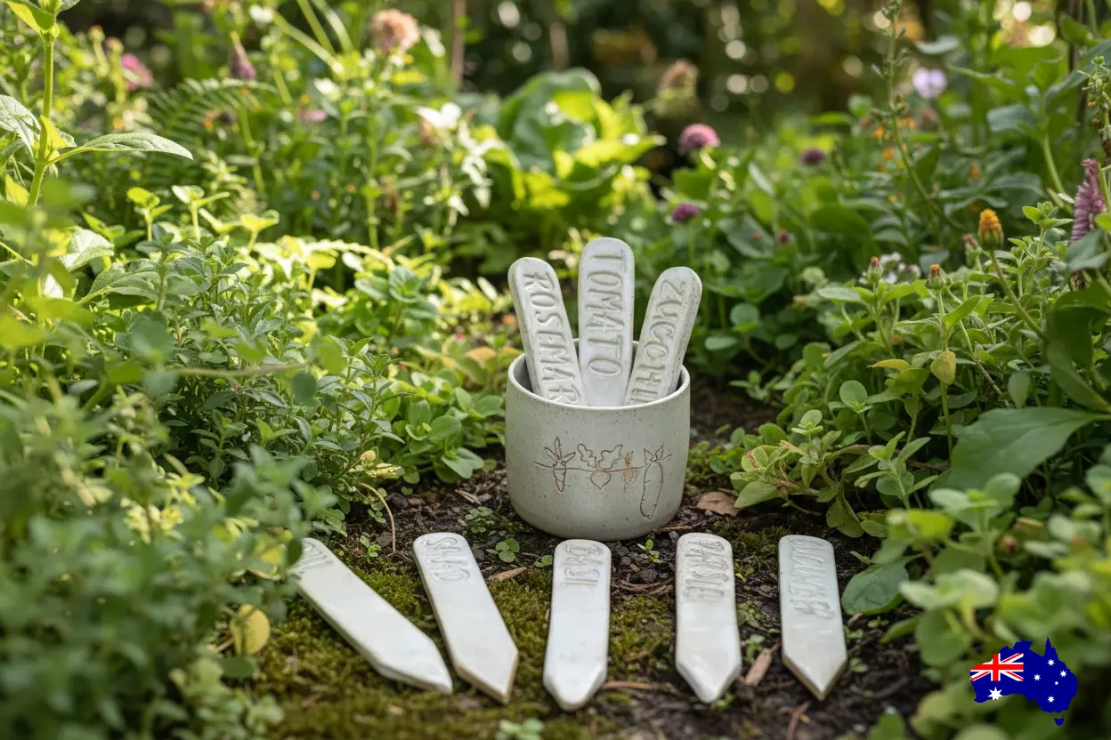 Mug with Stakes Garden Gift Pottery Ceramic Aussie Made