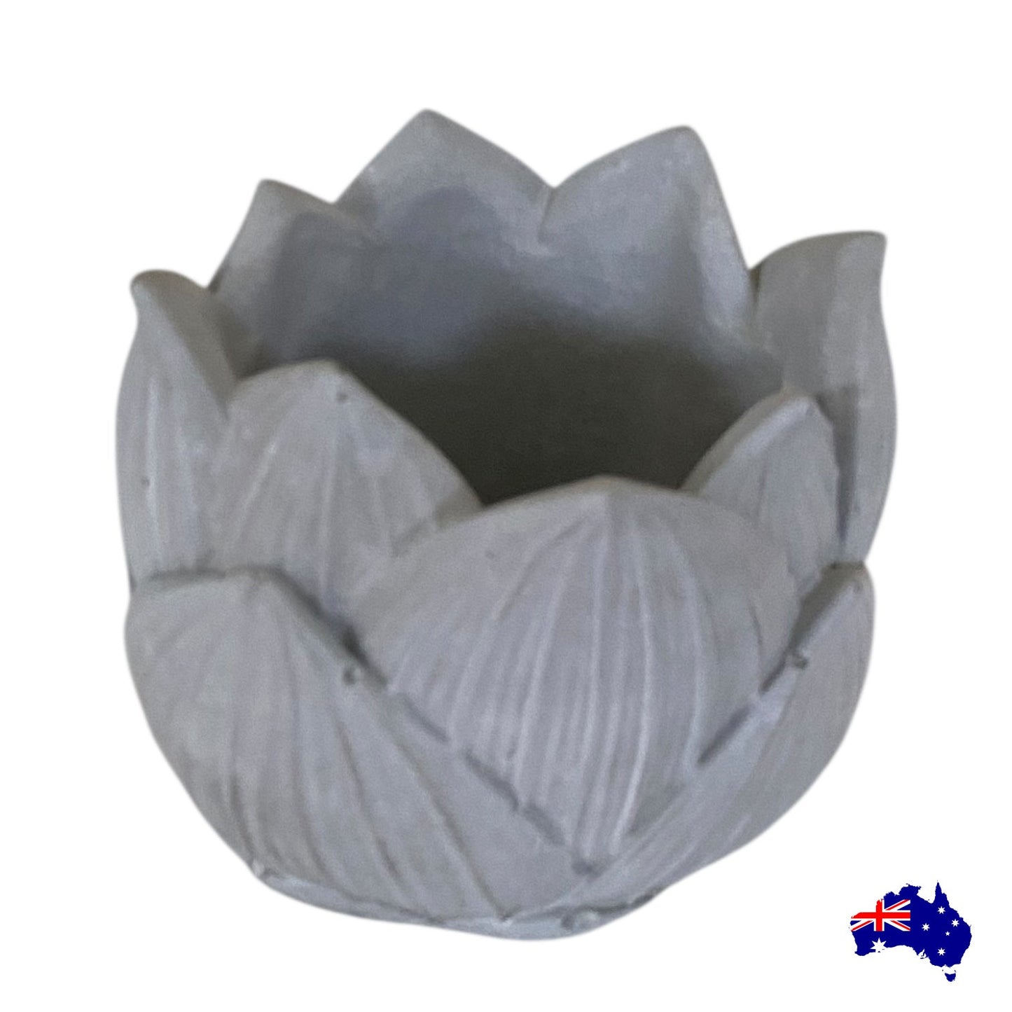 Handmade Concrete Lotus - Planter Candle Pen Holder - Australian Made - Set of 1, 2 or 3