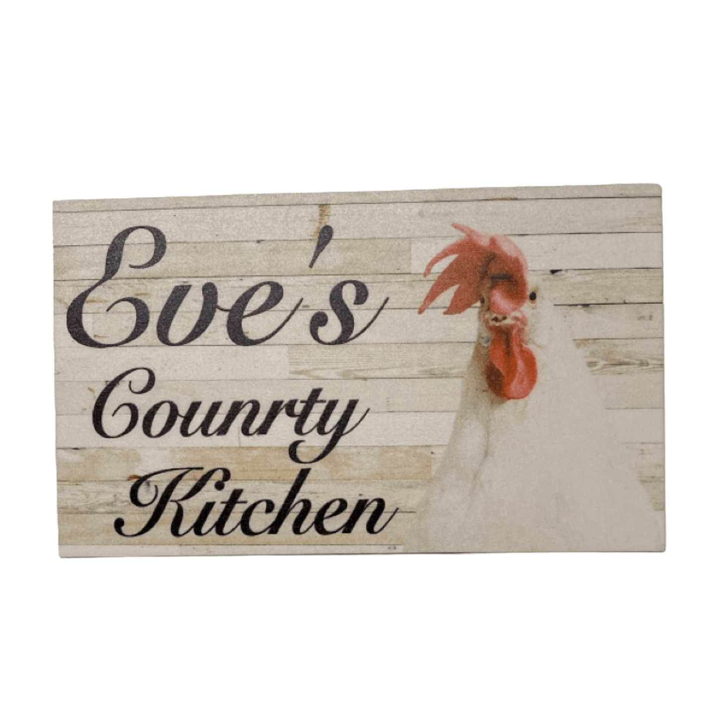 Chicken Utensils Dish Cloths Personalised Kitchen Sign Gift Set