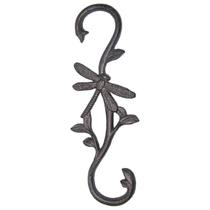 Dragonfly Cast Iron S Hook | Rustic Wall Hook | Set of 5 | Wholesale Price | 9.5cm x 30cm