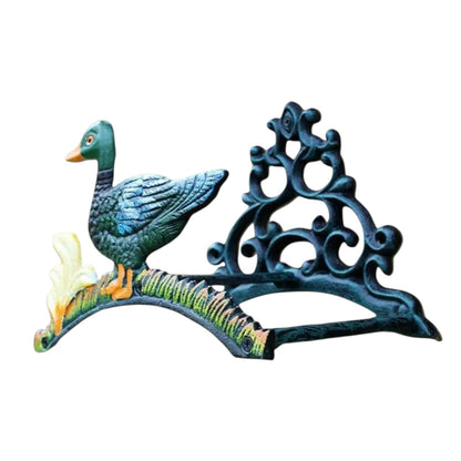 Hose Wall Holder Duck Cast Iron Vintage Garden
