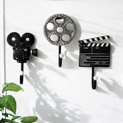 Movie Theatre Rustic Vintage Set of 3 Hooks Hook - The Renmy Store Homewares & Gifts 