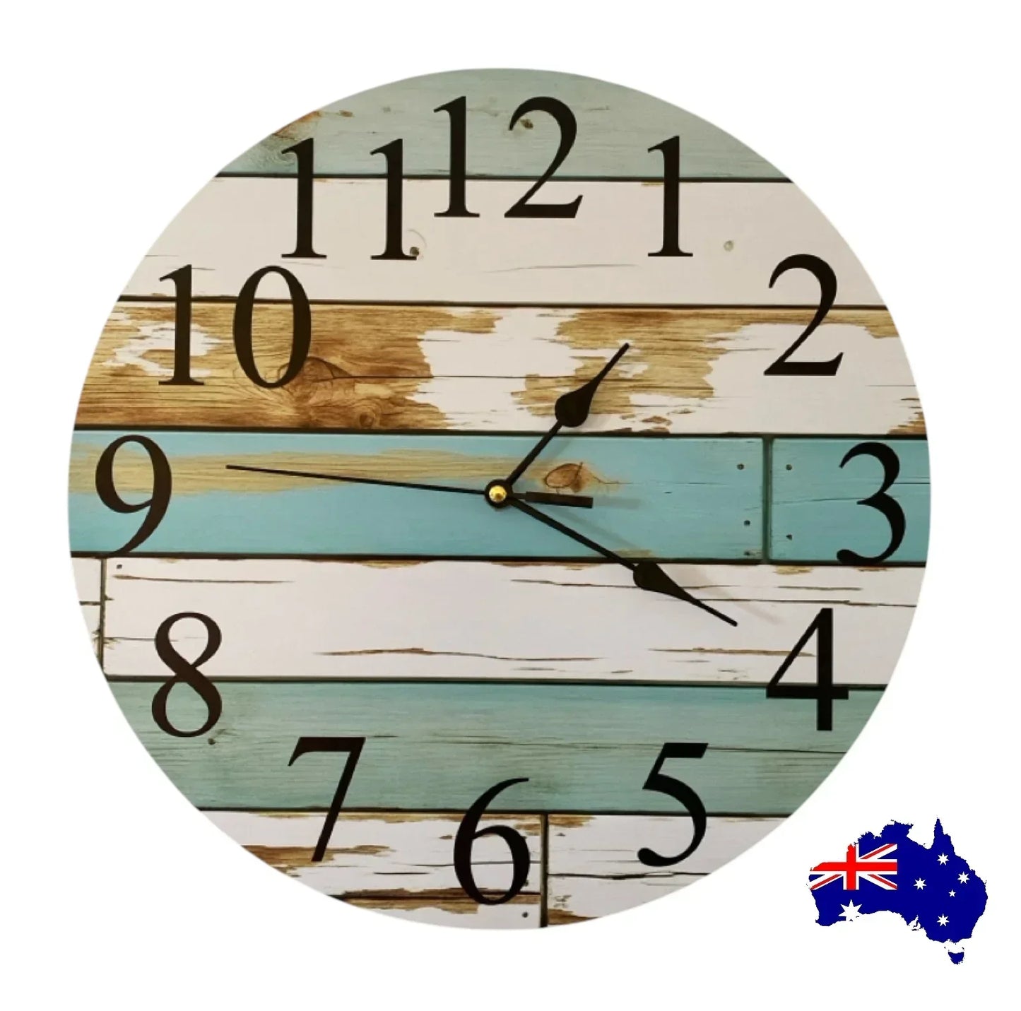 Gone Fishing Wall Clock Custom Personalised - Aussie Made