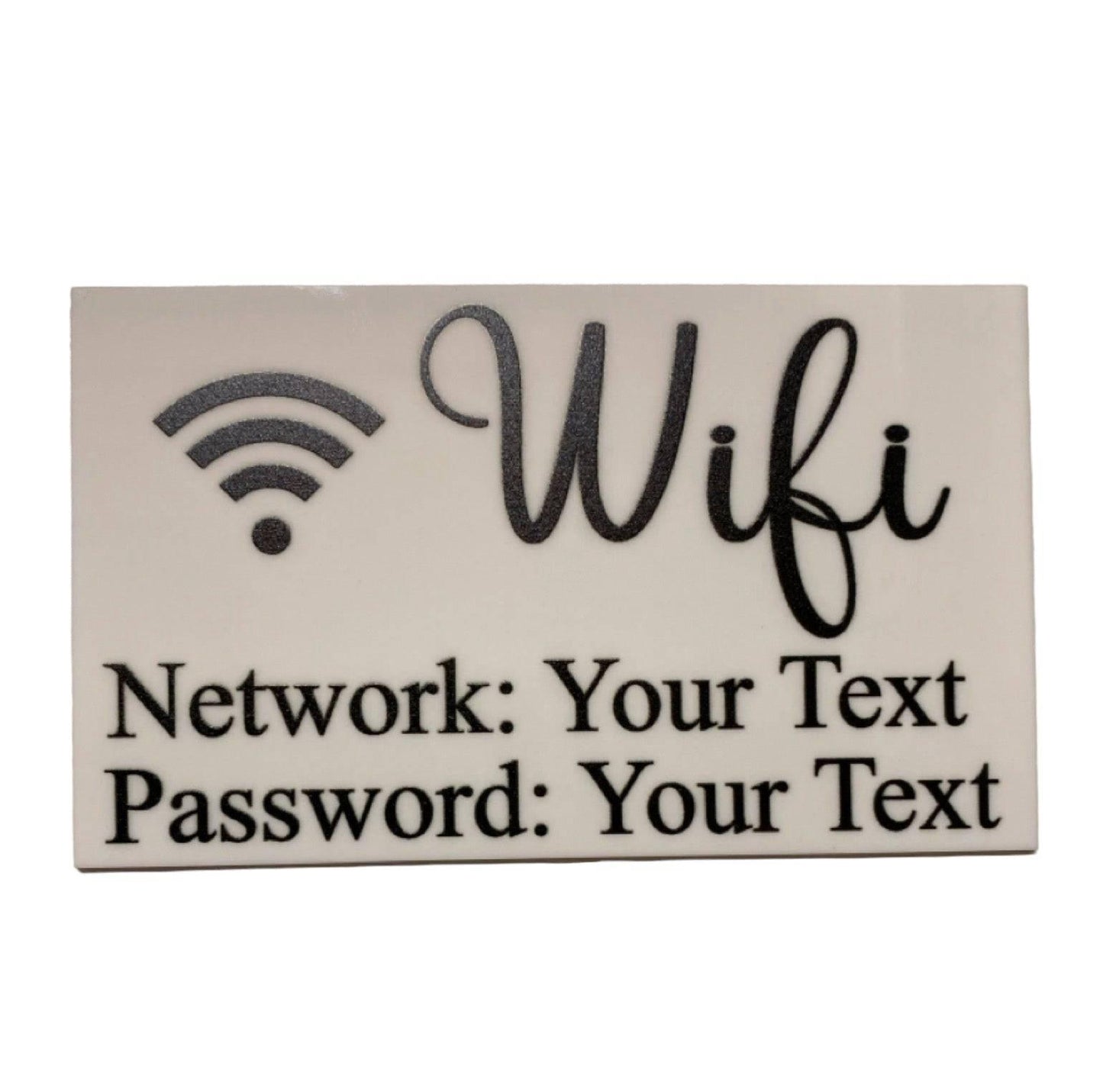 WiFi Password Network Guest Custom Personalised Sign - The Renmy Store Homewares & Gifts 