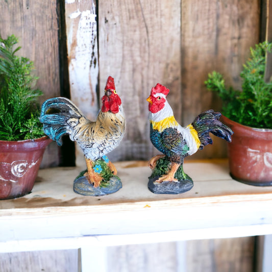 Rooster Country Set of 2 Ornament 9cm - The Renmy Store Homewares & Gifts 