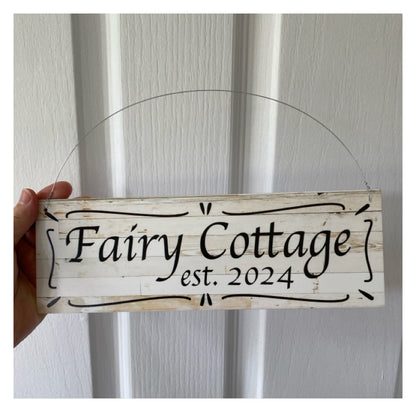 Cottage Custom Personalised Rustic Chic Sign