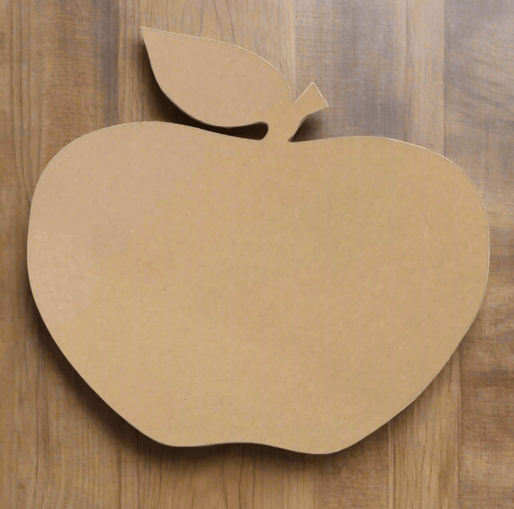 Apple MDF Timber DIY Raw Craft - The Renmy Store Homewares & Gifts 