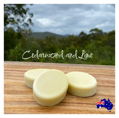 Soap Natural Olive Oil Cedarwood and Lime Handmade
