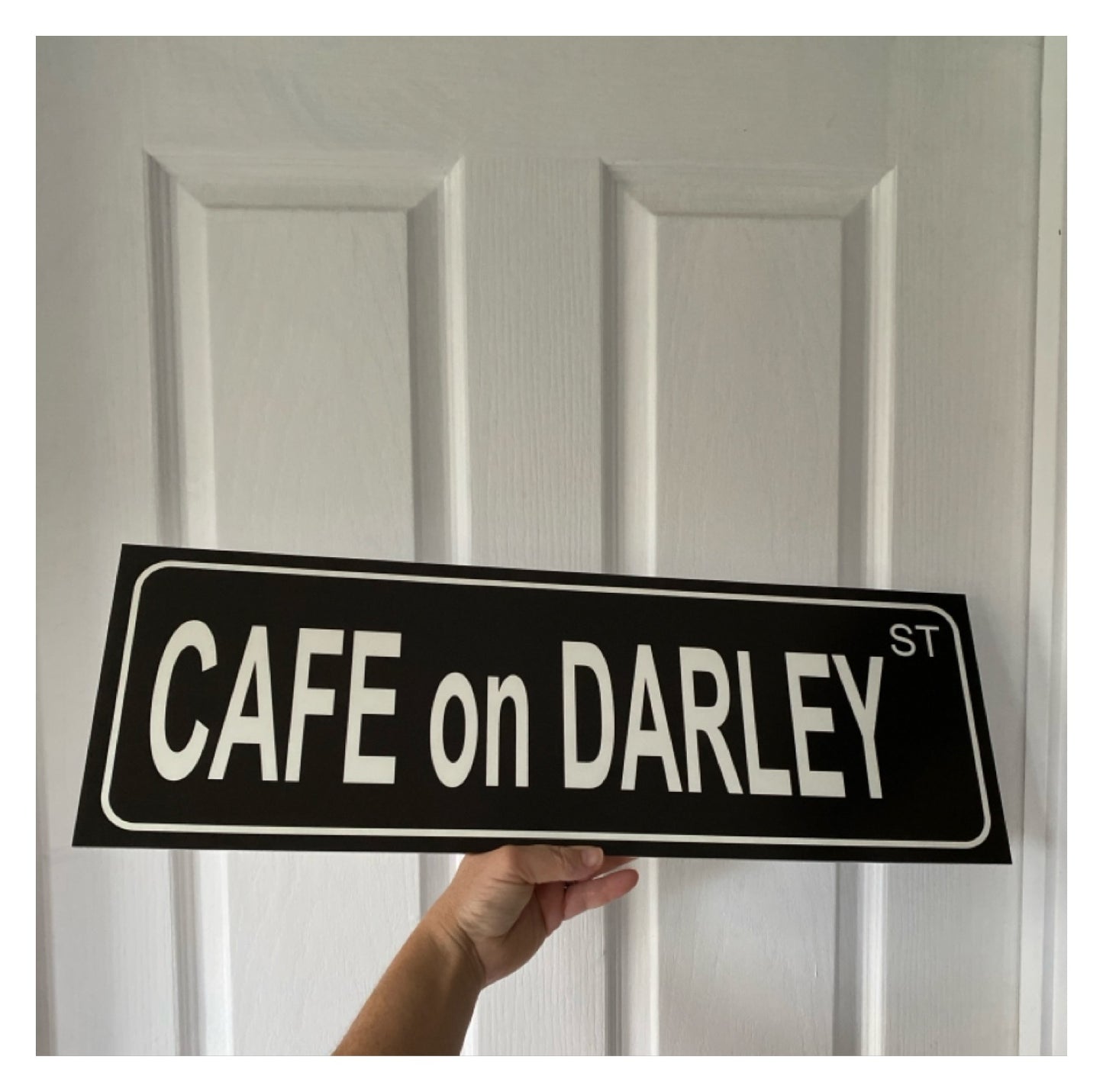 Street Black Custom Personalised Sign