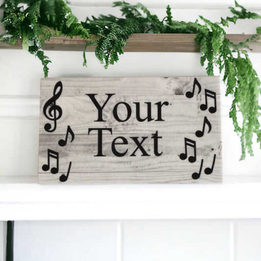 Music Custom Personalised Sign - The Renmy Store Homewares & Gifts 