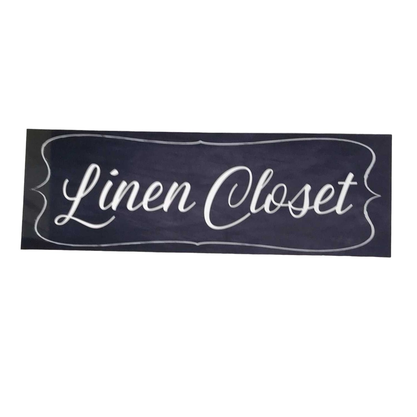 Linen Closet Door Black Sign - The Renmy Store Homewares & Gifts 