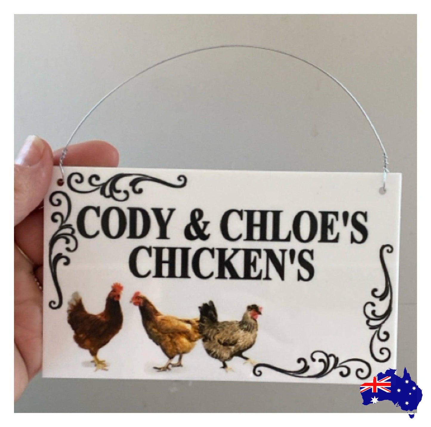 Chicken Hen Coop Your Text Custom Wording Sign - The Renmy Store Homewares & Gifts 