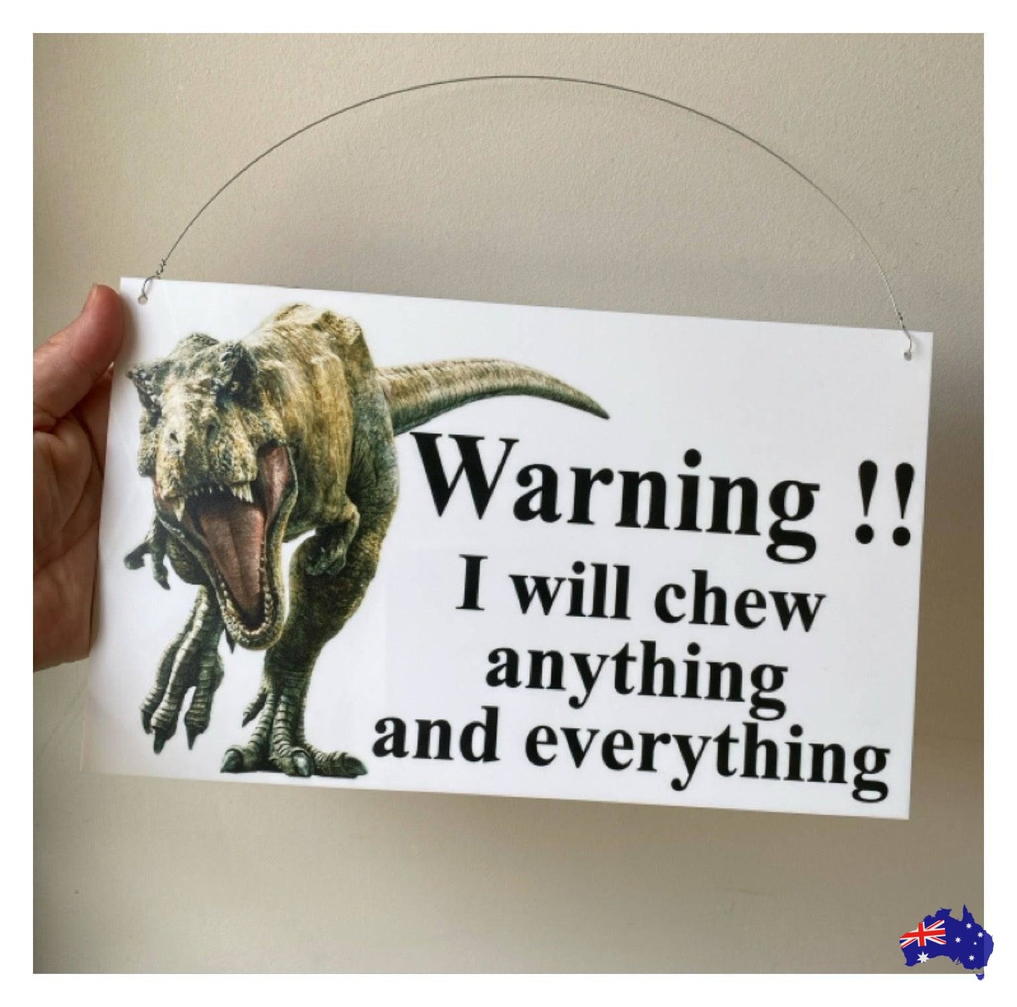 Dinosaur Custom Personalised Sign - The Renmy Store Homewares & Gifts 