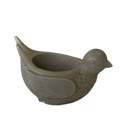 Planter Pot Pigeon Bird Aussie Handmade Concrete