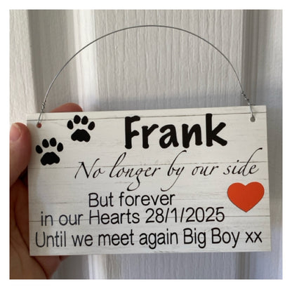 Memorial RIP Dog Cat Pets Personalised Custom Sign