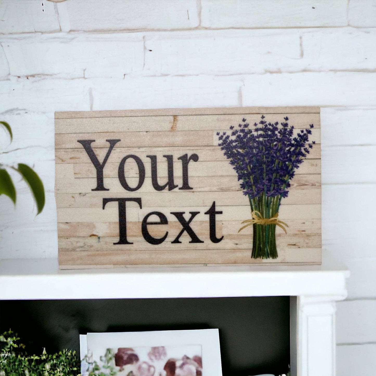 Lavender Flower Custom Personalised Sign - The Renmy Store Homewares & Gifts 