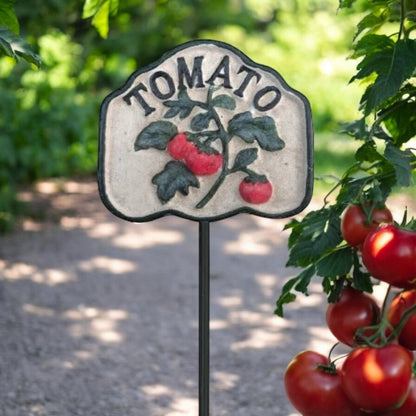 Vegetable Garden Label Stake Rustic Cast Iron