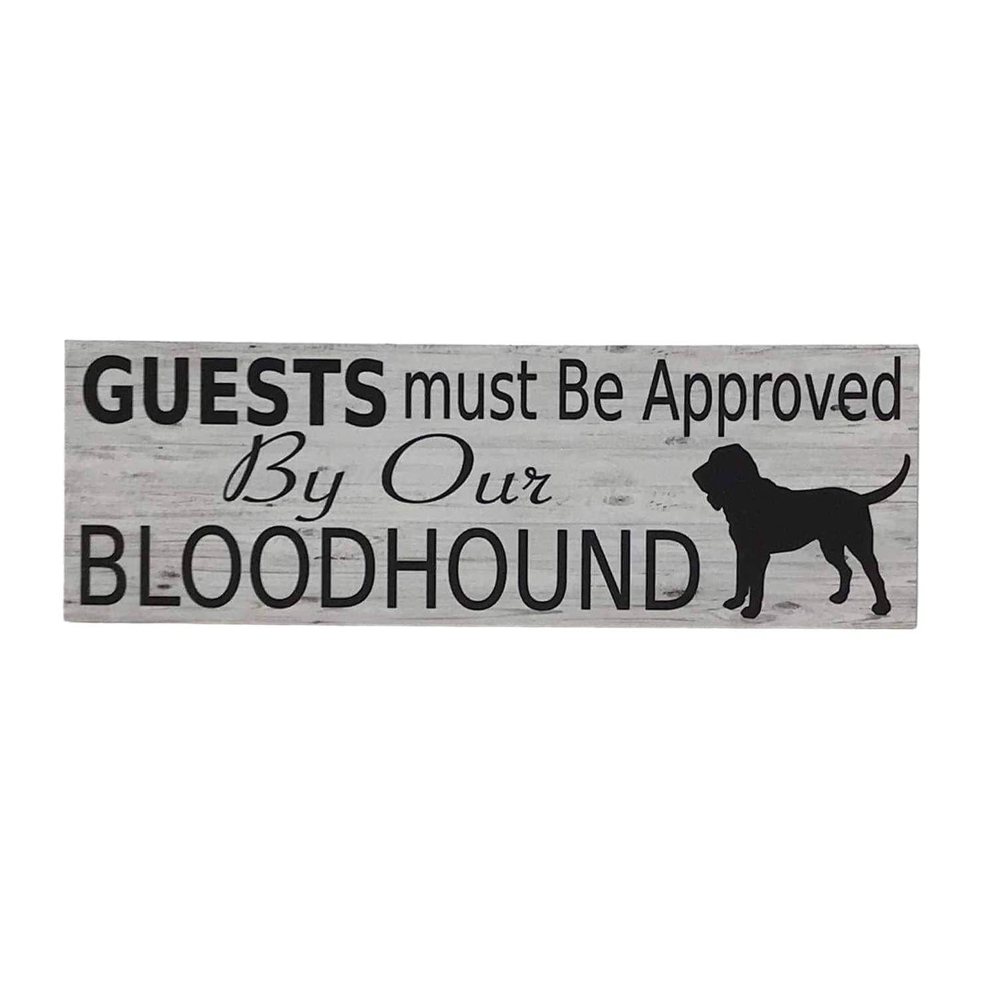 Bloodhound Dog Guests Sign - The Renmy Store Homewares & Gifts 