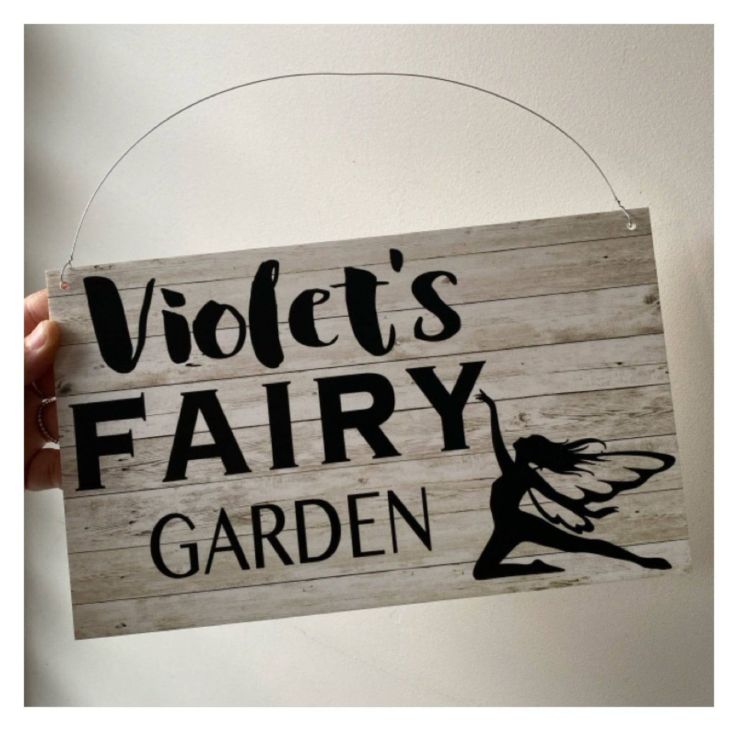 Fairy Garden Custom Name Sign - The Renmy Store Homewares & Gifts 