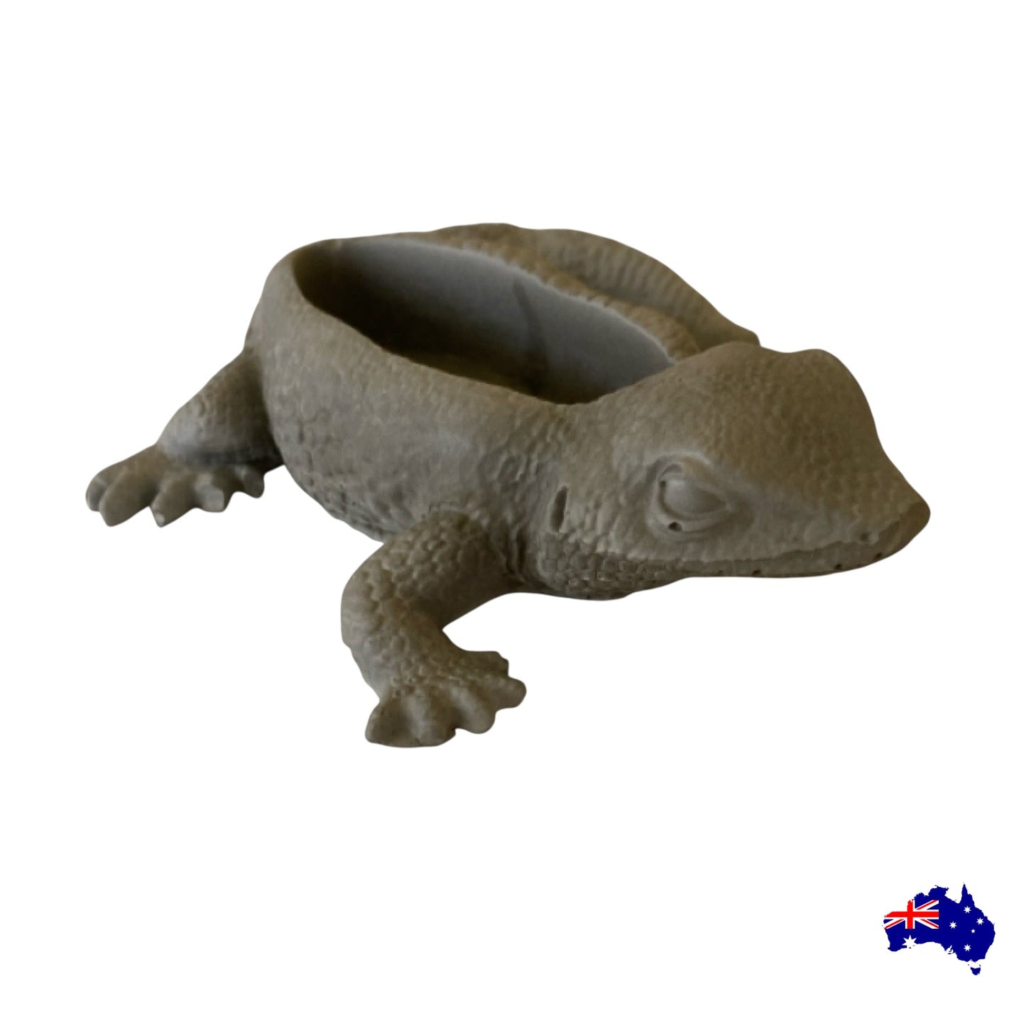 Planter Pot Lizard Aussie Handmade Concrete
