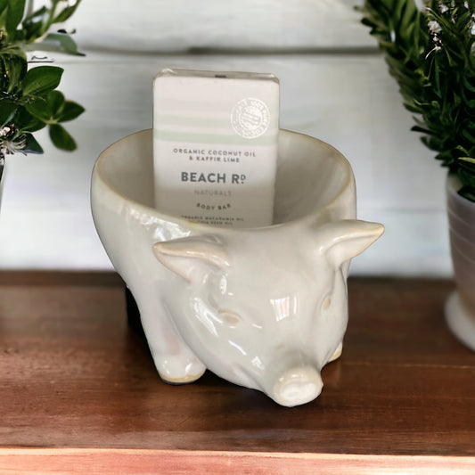 Pig Dish Farmhouse with Soap - The Renmy Store Homewares & Gifts 