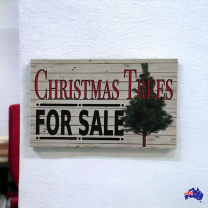 Christmas Trees For Sale Vintage Sign - The Renmy Store Homewares & Gifts 