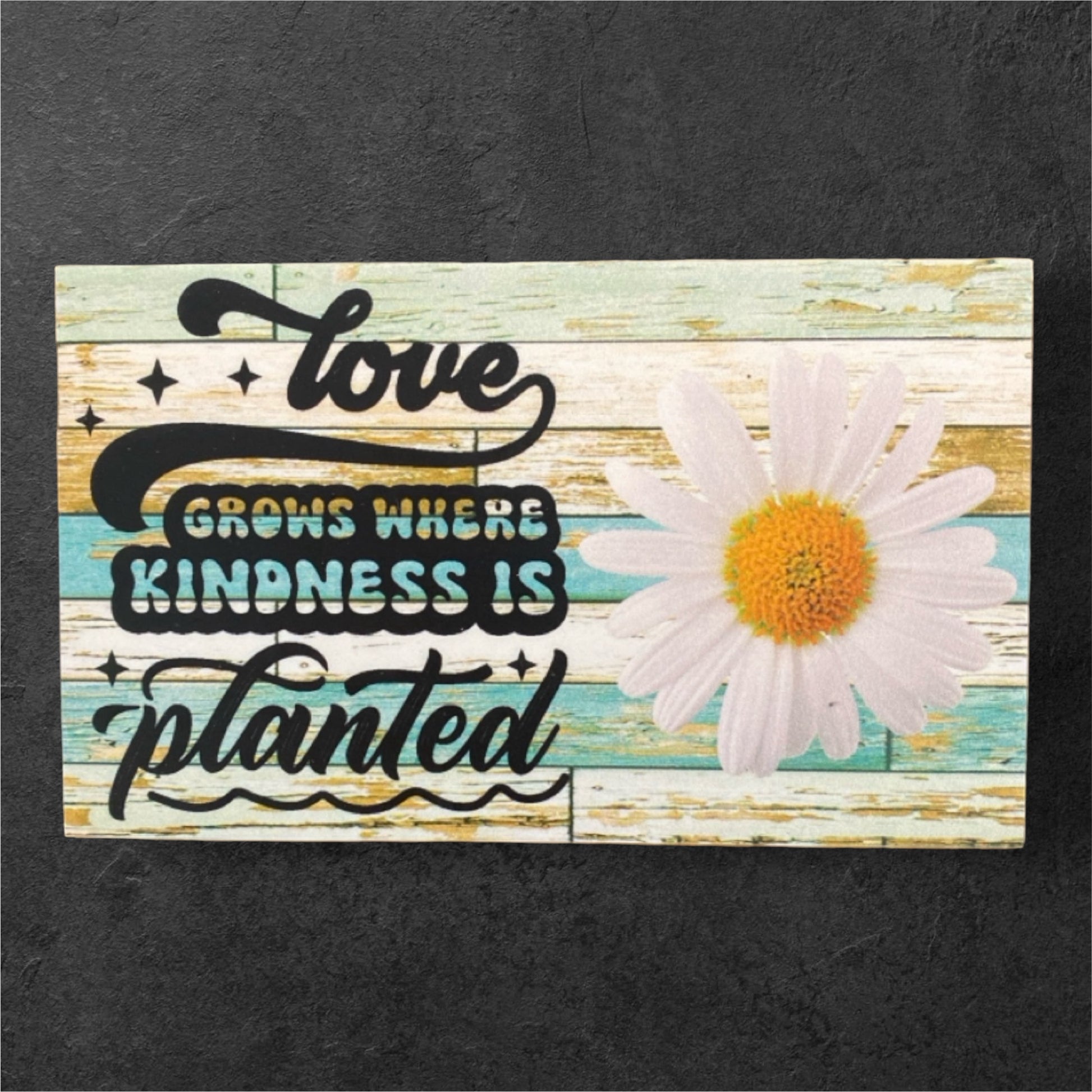 Love Grows Where Kindness Is Planted Quote Garden Sign - The Renmy Store Homewares & Gifts 