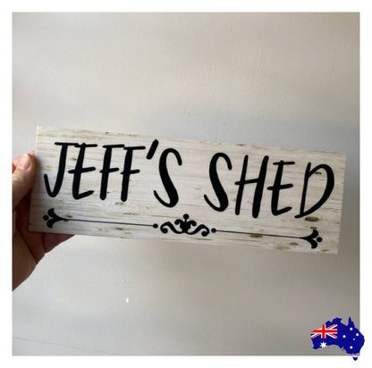 Shed Custom Personalised Vintage Sign