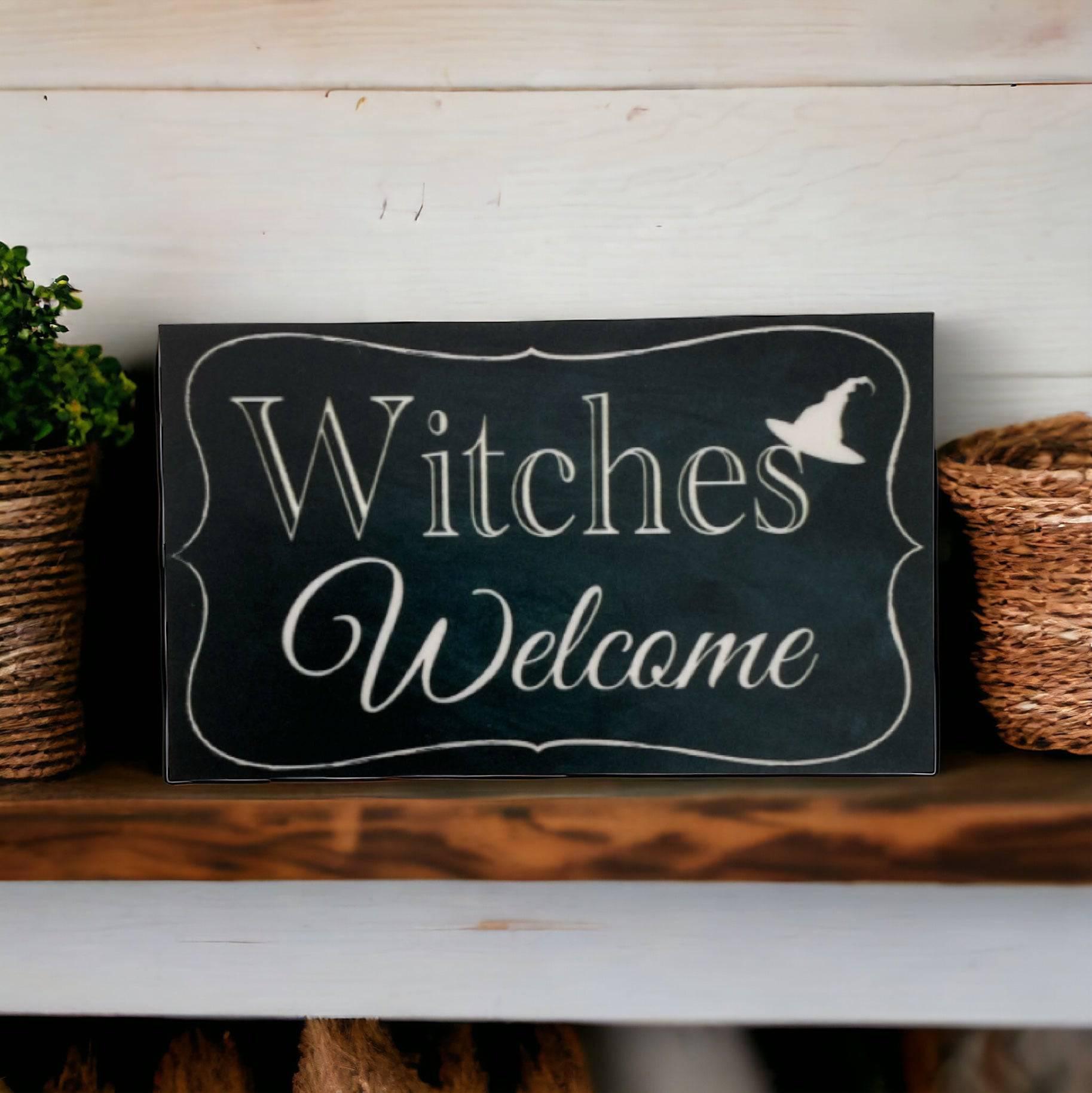 Witches Witch Welcome Vintage Sign - The Renmy Store Homewares & Gifts 