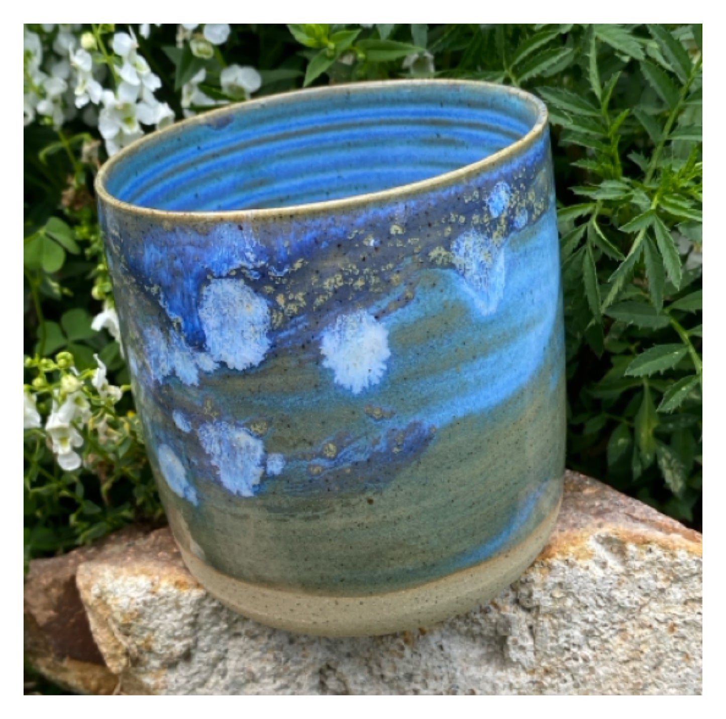 Mug Cup Blues Pottery Ceramic Aussie Made Limited Edition