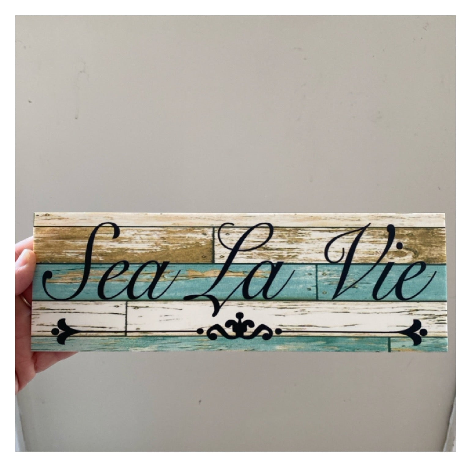 Custom Personalised Rustic Blue Sign - The Renmy Store Homewares & Gifts 