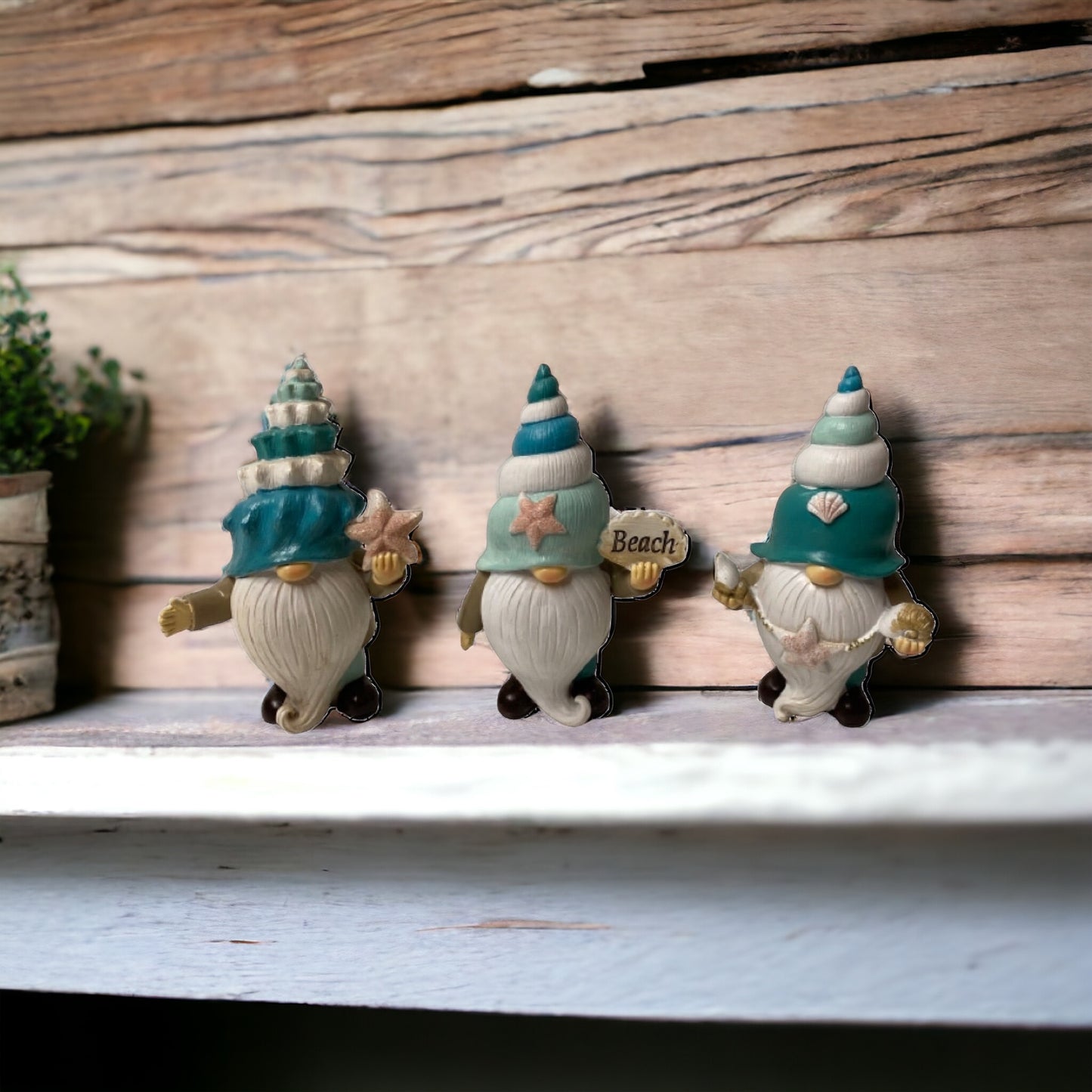 Gnome Set of 3 Beach House Ornament
