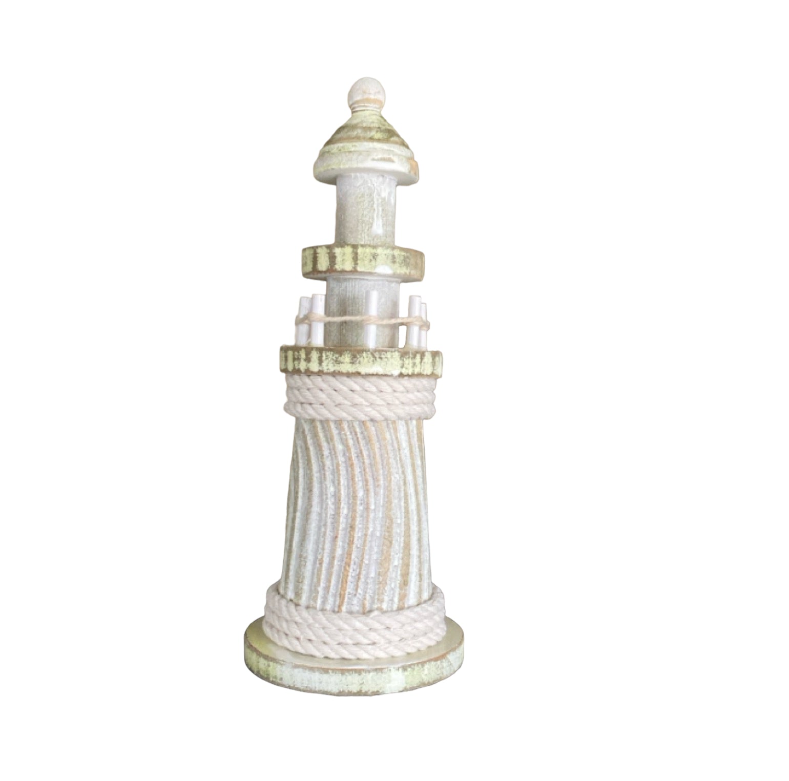 Light House Beach Lighthouse White Wash Small - The Renmy Store Homewares & Gifts 