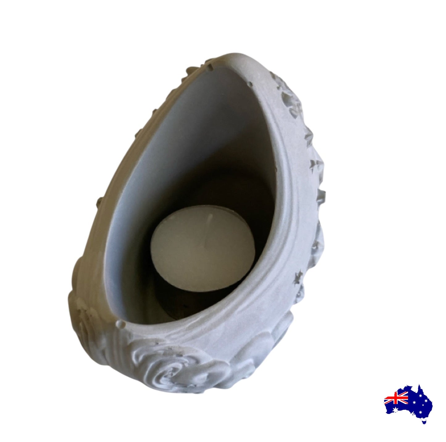 Pure Beeswax Moon Candle Aussie Handmade