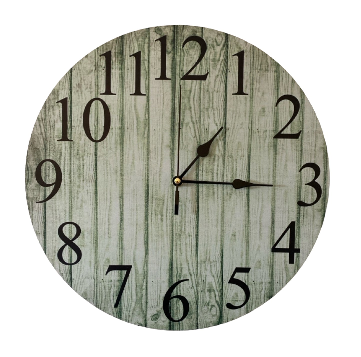 Clock Wall Rustic Sage Mint Green Aussie Made - The Renmy Store Homewares & Gifts 