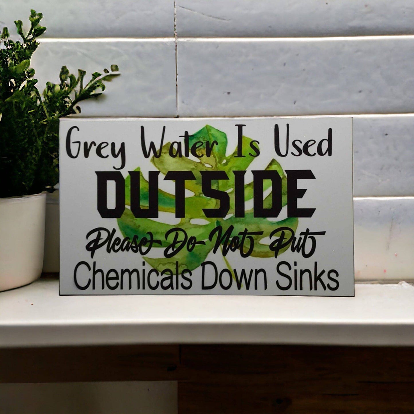 Chemical Free Home Water Tank Garden Sign - The Renmy Store Homewares & Gifts 