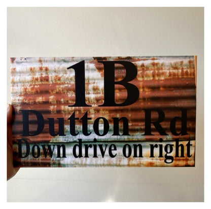 Rustic Rust Style Custom Personalised Sign - The Renmy Store Homewares & Gifts 