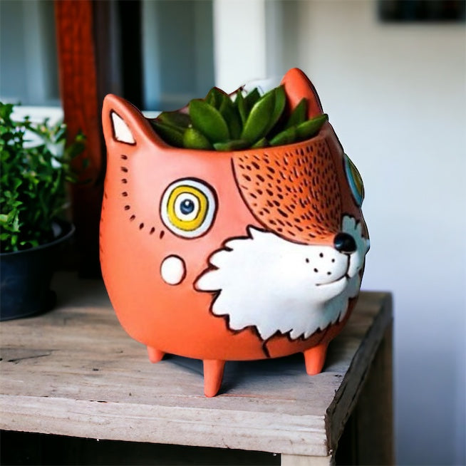 Fox Funky Pot Plant - The Renmy Store Homewares & Gifts 