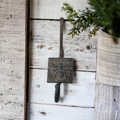 Bee Hook Rustic Cast Iron - The Renmy Store Homewares & Gifts 