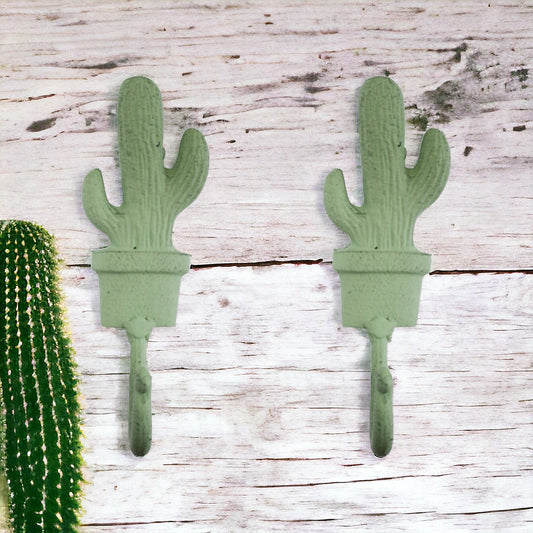 Hook Cactus Mexican Green Set of 2 - The Renmy Store Homewares & Gifts 
