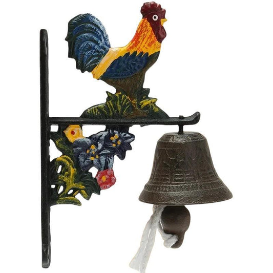 Door Bell Rooster Farmhouse Cast Iron - The Renmy Store Homewares & Gifts 