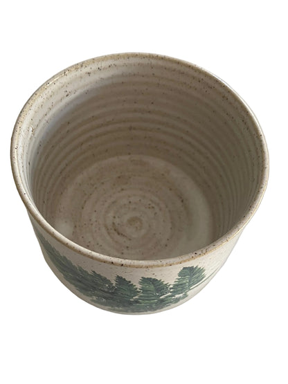 Handmade Green Fern Leaf Ceramic Mug Cup | Limited Edition | Aussie Made Wolf and Clay Gift