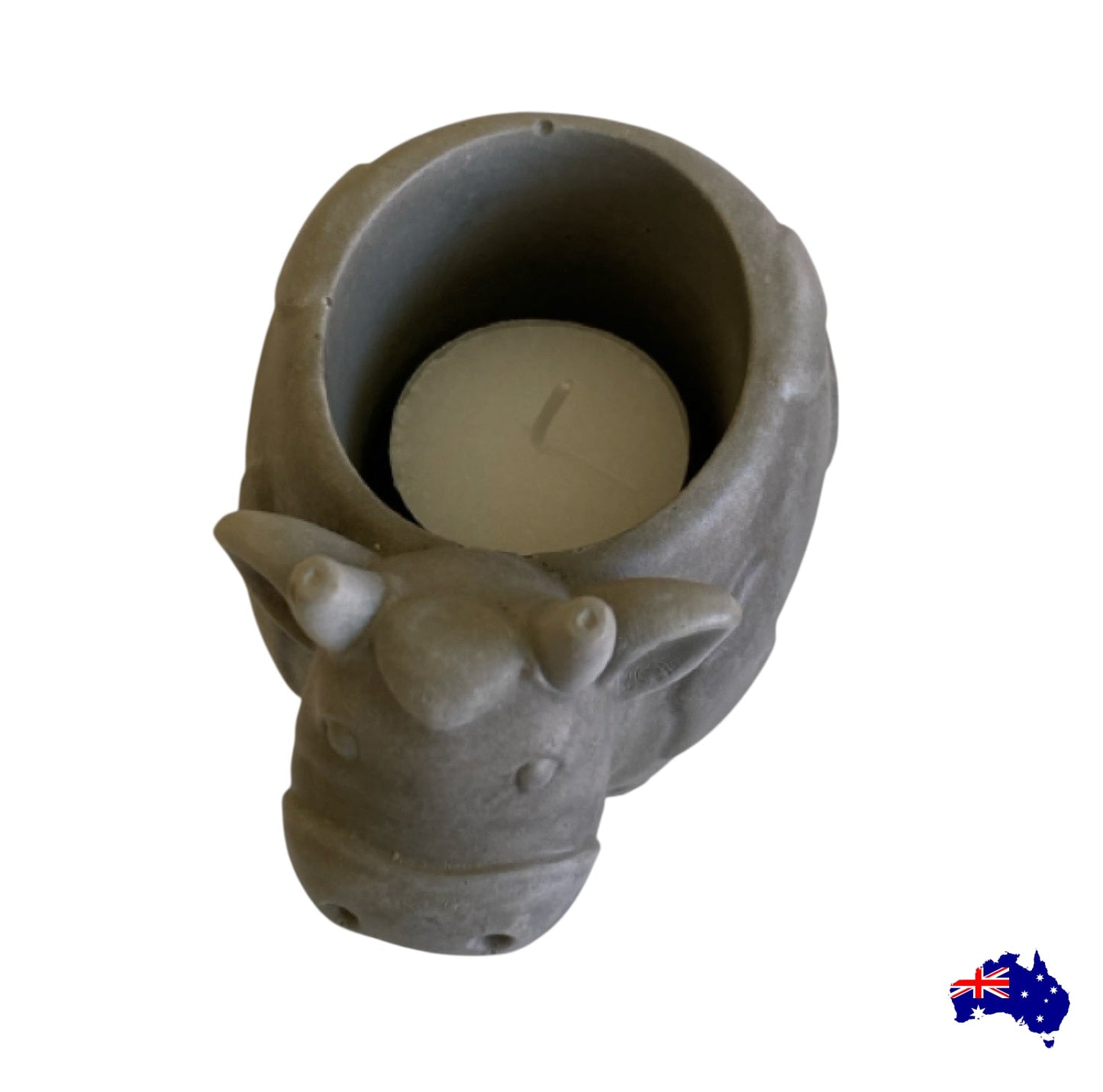 Pure Beeswax Cow Candle Aussie Handmade