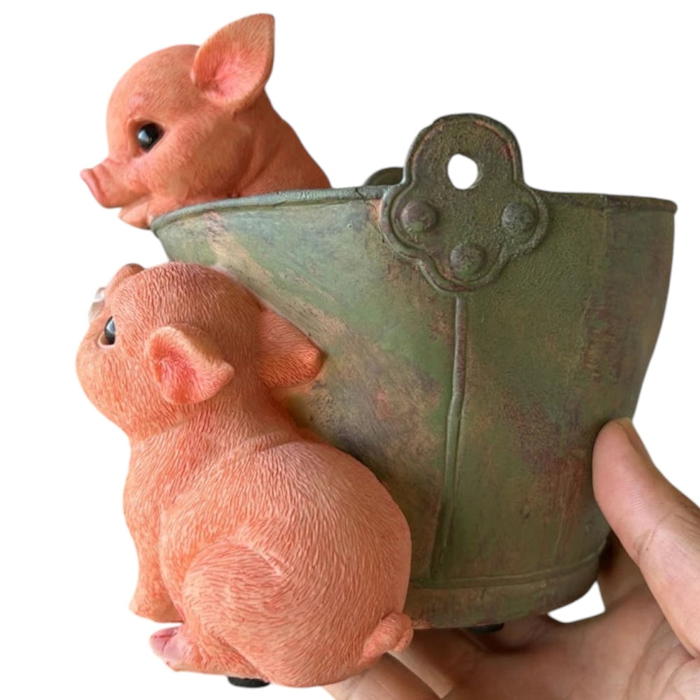 Pig Planter Pot Flower Garden