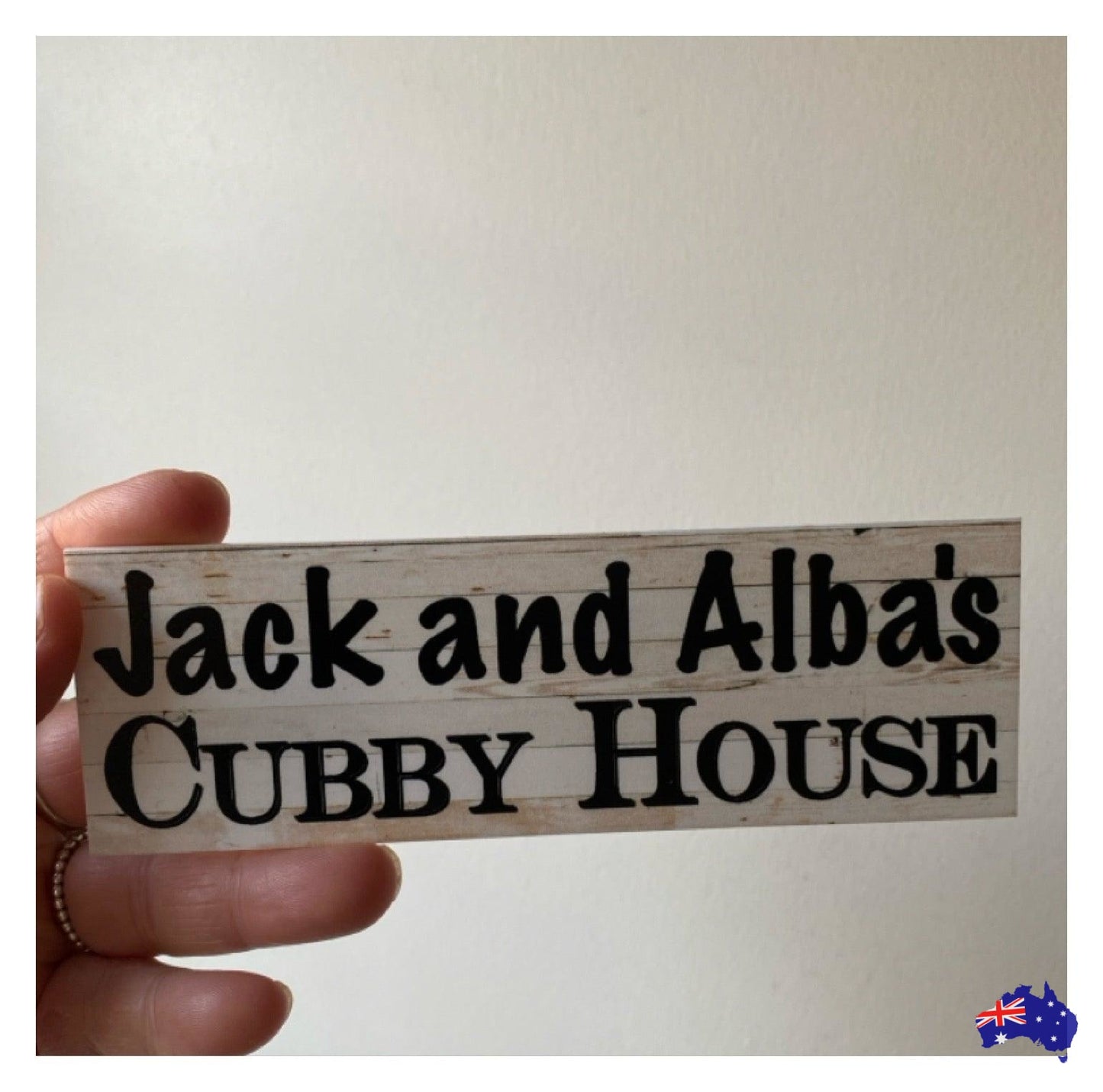 Cubby House Custom Personalised Kids Name Sign - The Renmy Store Homewares & Gifts 