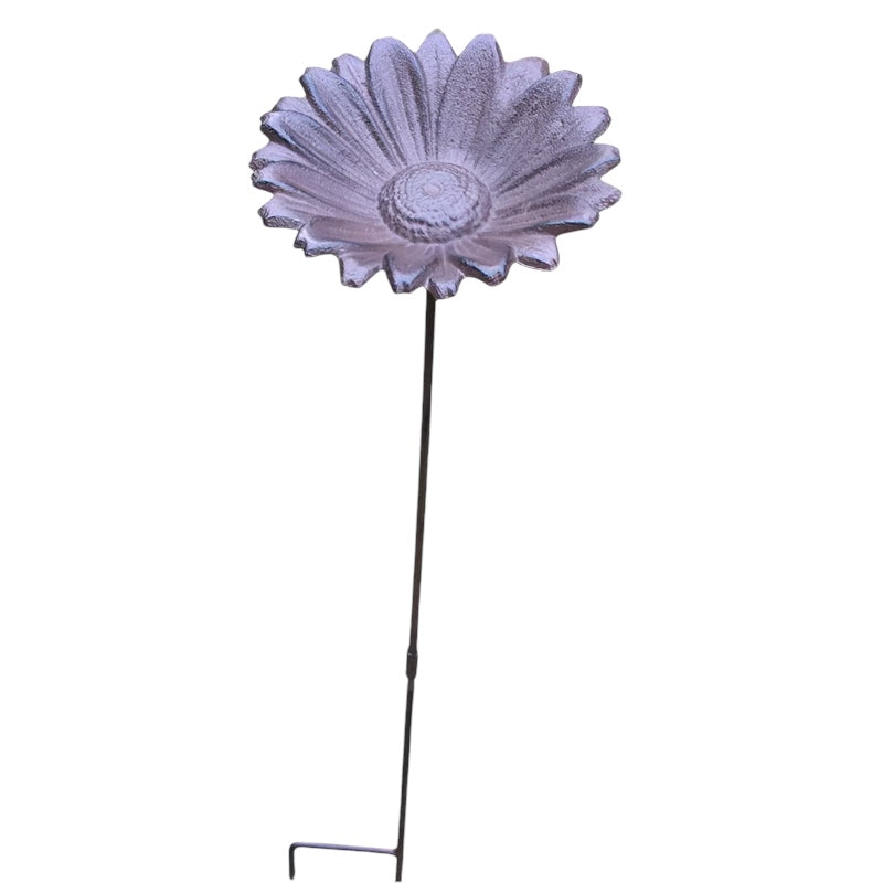 Bird Feeder Water Flower Sun Cast Iron Garden Stake