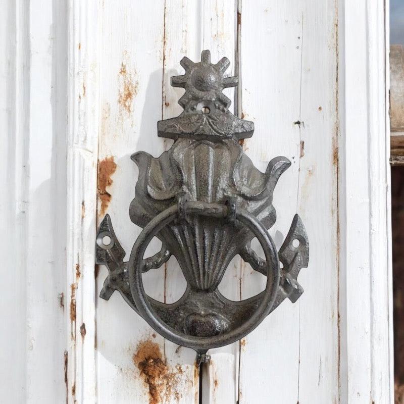 Door Knocker Shell Anchor Nautical Cast Iron