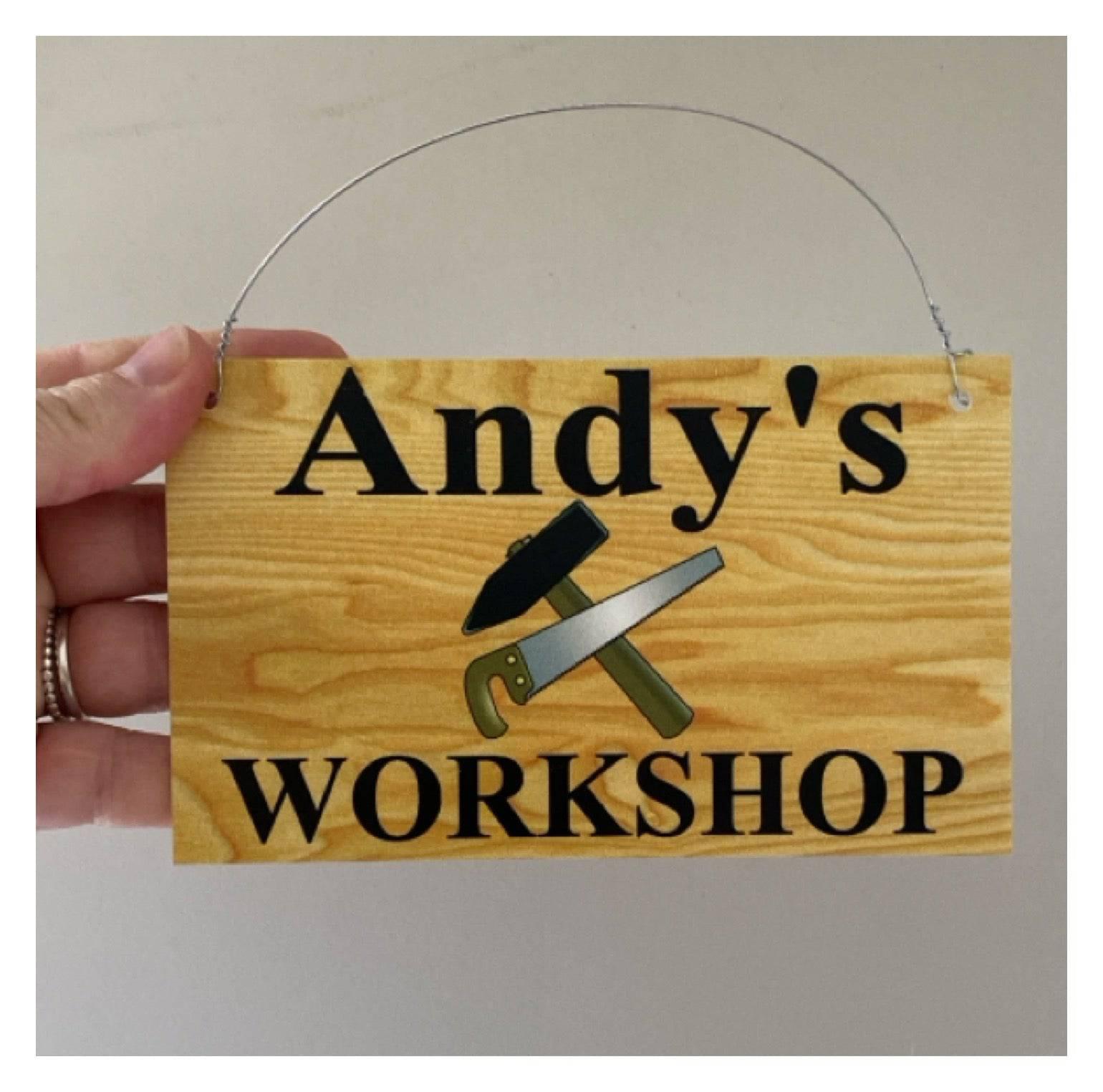 Workshop Woodwork Custom Personalised Sign - The Renmy Store Homewares & Gifts 