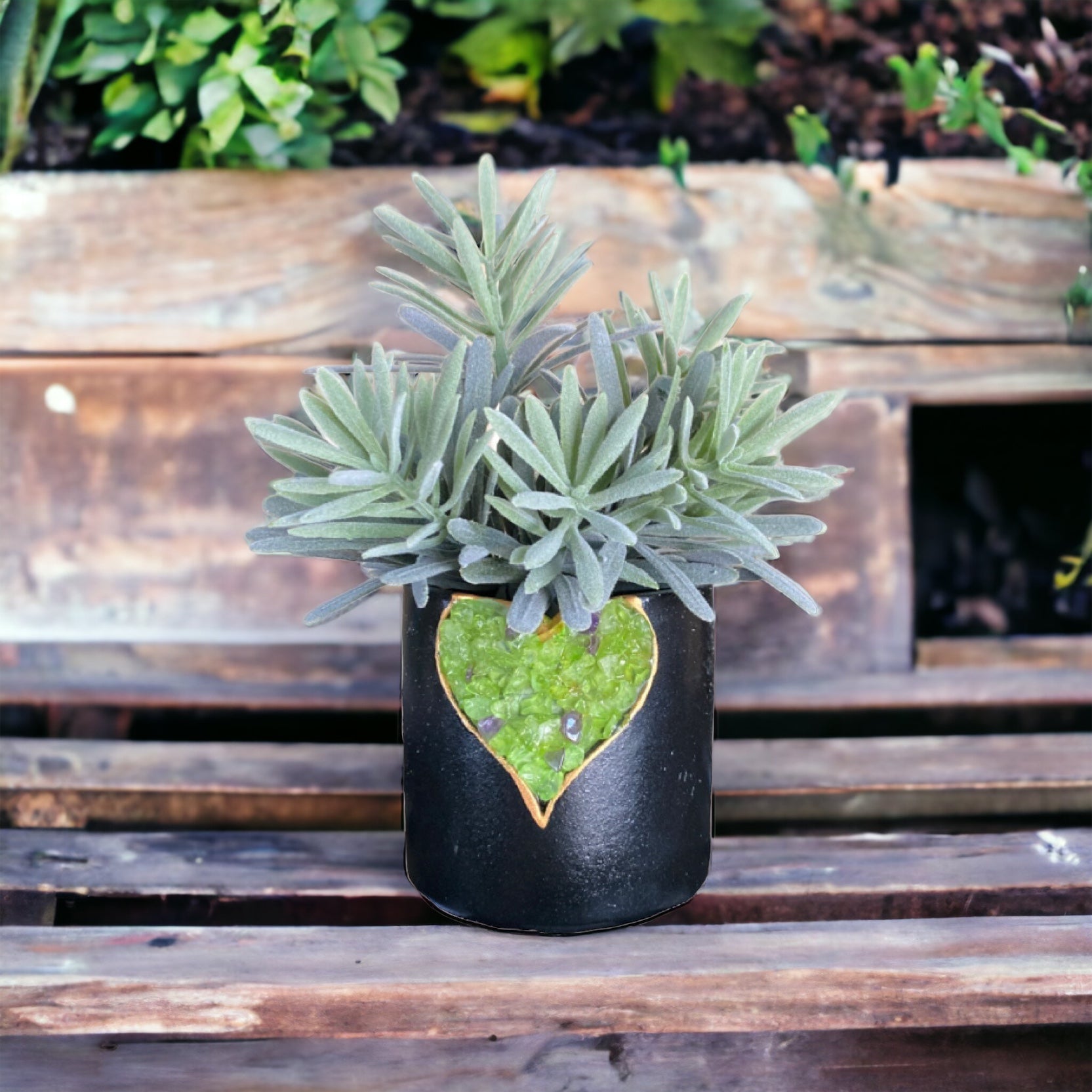 Heart Crystal Plant Pot Planter Garden - The Renmy Store Homewares & Gifts 